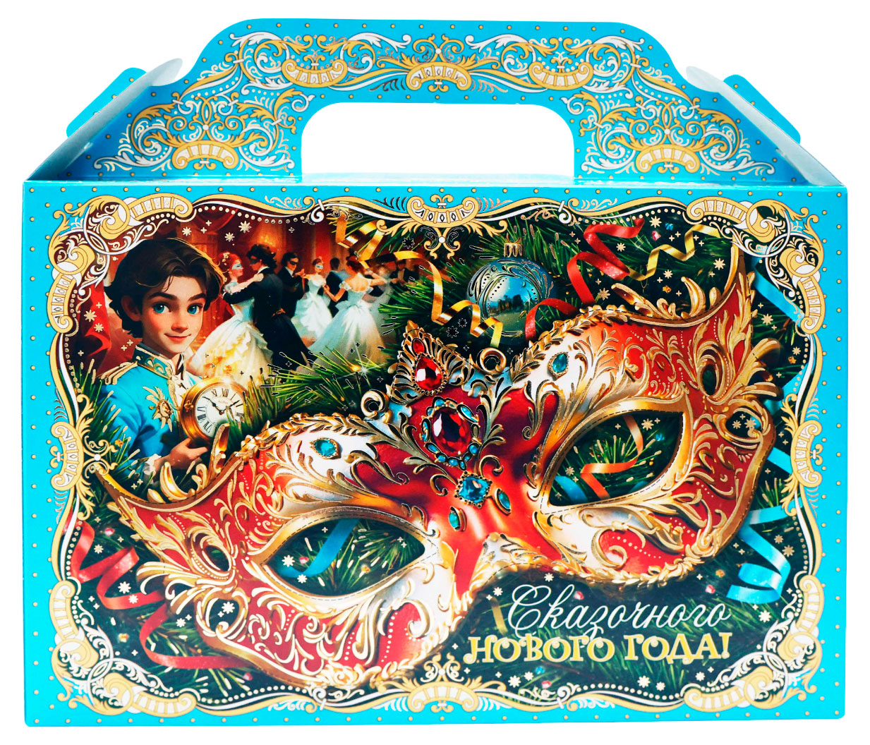 

Подарок новогодний сладкий Кондитерский комбинат Кубань Рождественская ночь, 553 г