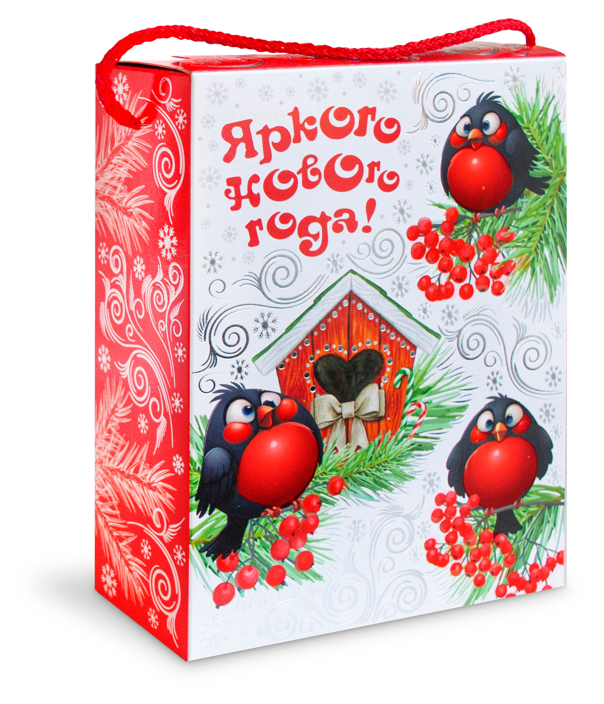 

Подарок новогодний сладкий Конфил Снегири красные, 600 г