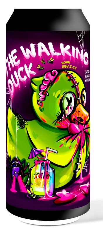 Изображение товара Легкий пивной напиток Magic Mess The walking duck 5,5% с вишней и арбузом, 450 мл