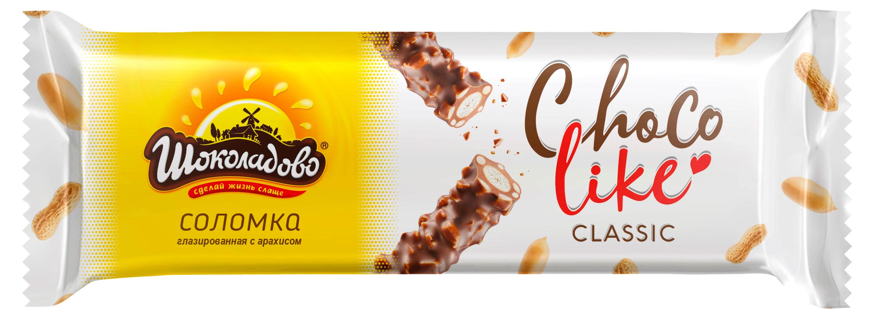 Изображение товара Соломка «Шоколадово» Classic с арахисом Беларусь, 180 г