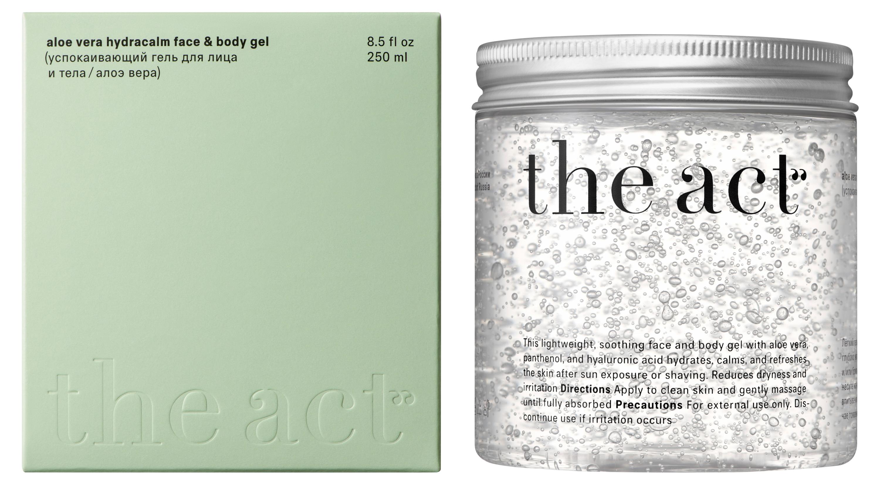 

Гель для лица The Act Успокаивающий с алоэ вера, 250 мл