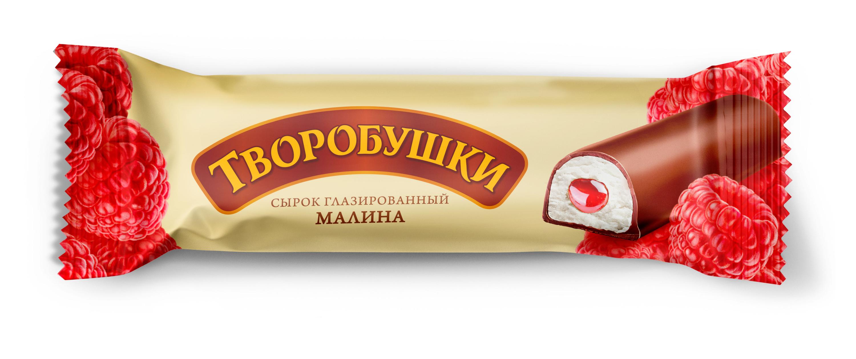 

Сырок глазированный Творобушки с малиной 20% БЗМЖ Беларусь, 40 г