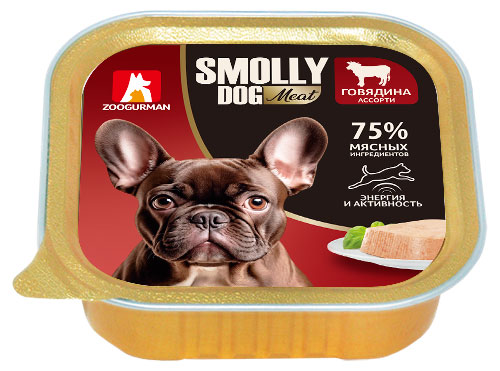 

Консервы для собак Зоогурман Smolly dog говядина, 100 г