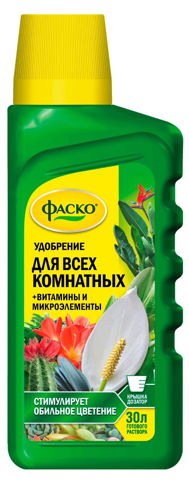 Изображение товара Удобрение «Фаско» Цветочное счастье Для всех комнатных органоминеральное, 285 мл