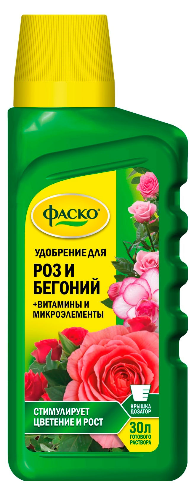 Изображение товара Удобрение Фаско Цветочное счастье для роз минеральное 285 мл