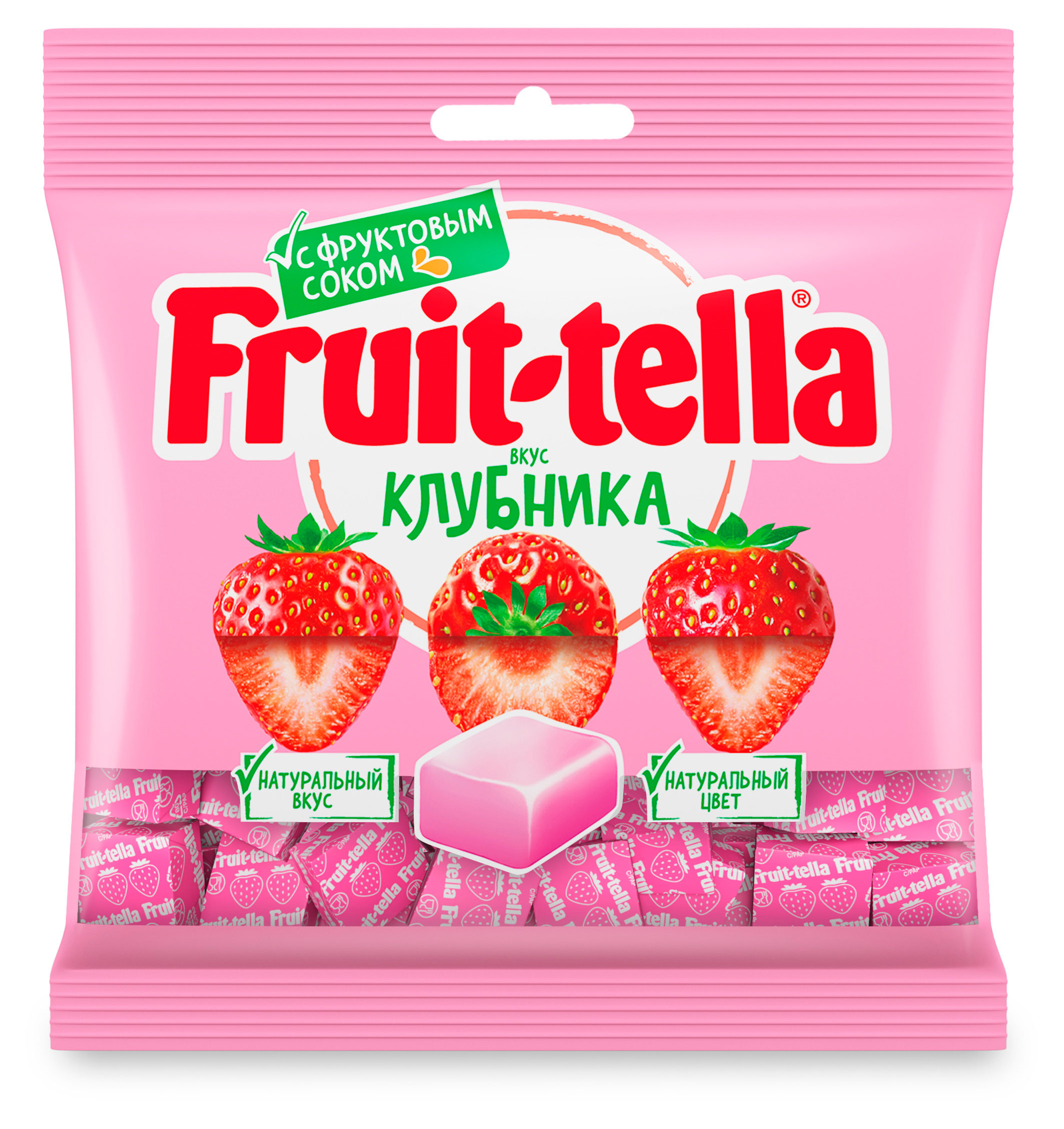 

Конфеты жевательные Fruittella со вкусом клубники, 70 г