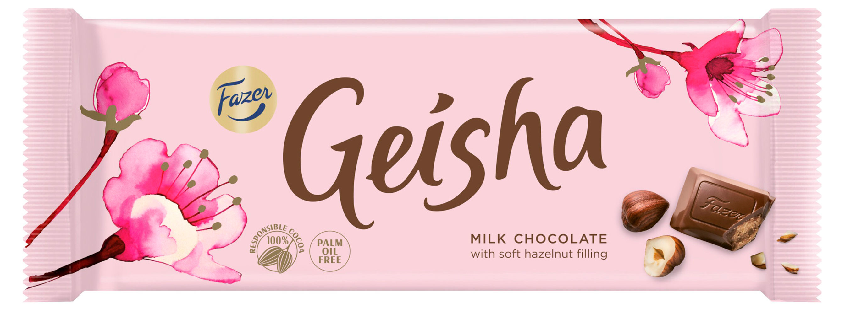 

Шоколад молочный Geisha с ореховой начинкой из нуги, 100 г