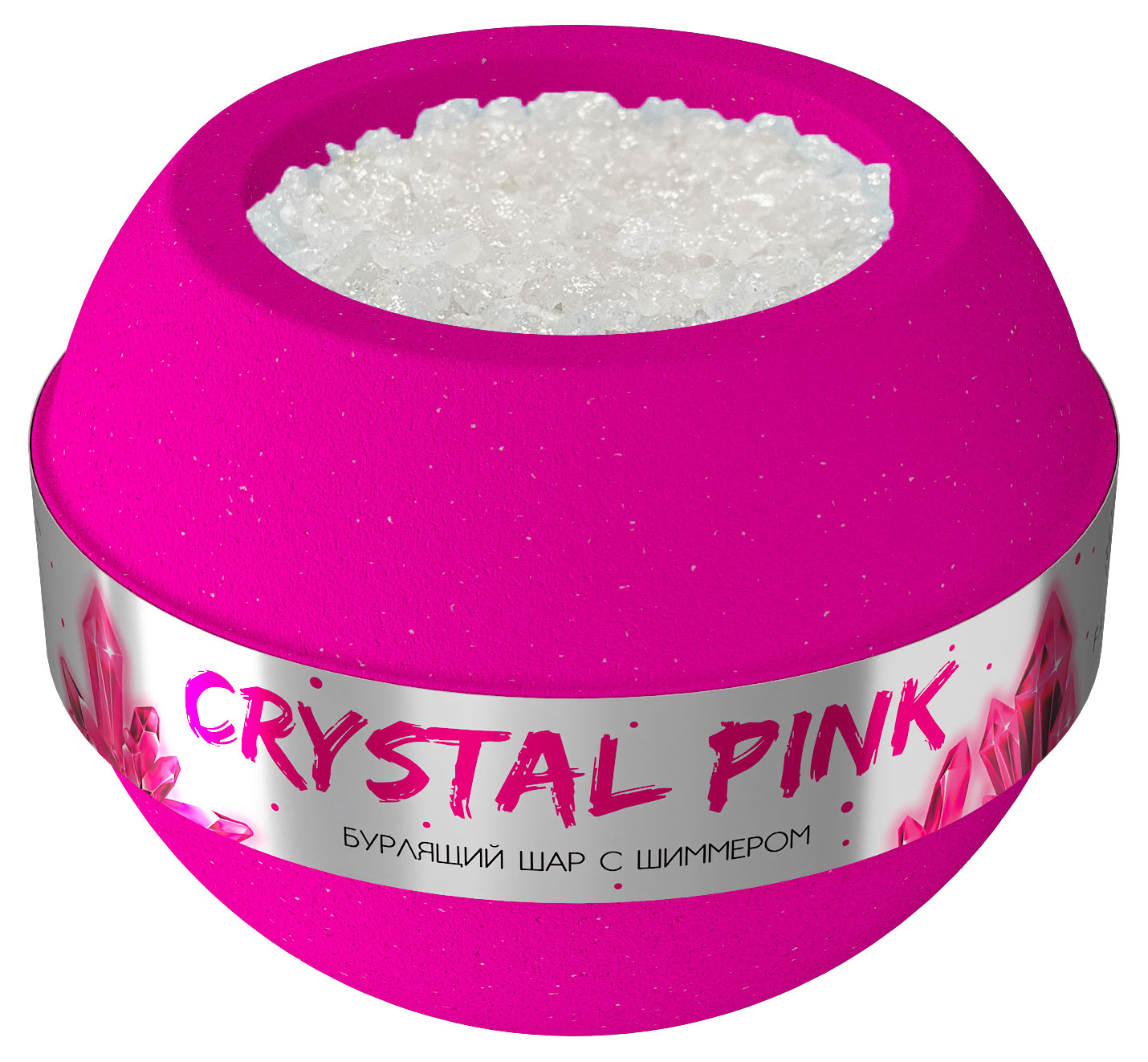 

Шар для ванны бурлящий Fabrik cosmetology Crystal Pink, 210 г