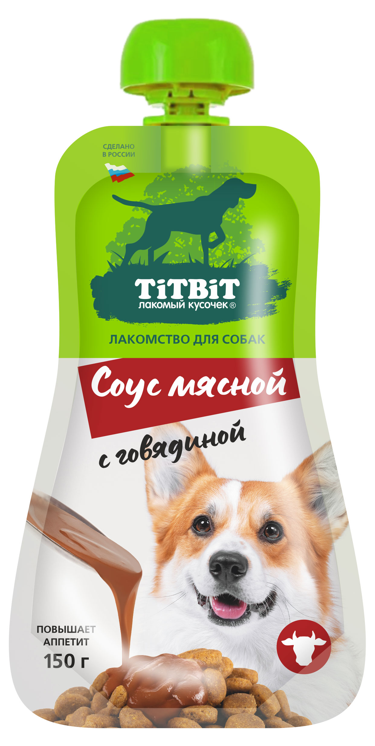 

Лакомство для собак TiTBiT Соус мясной с говядиной, 150 г