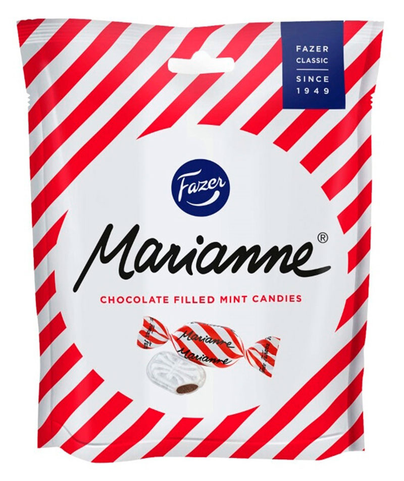 

Конфеты мятные Fazer Marianne с шоколадной начинкой, 120 г