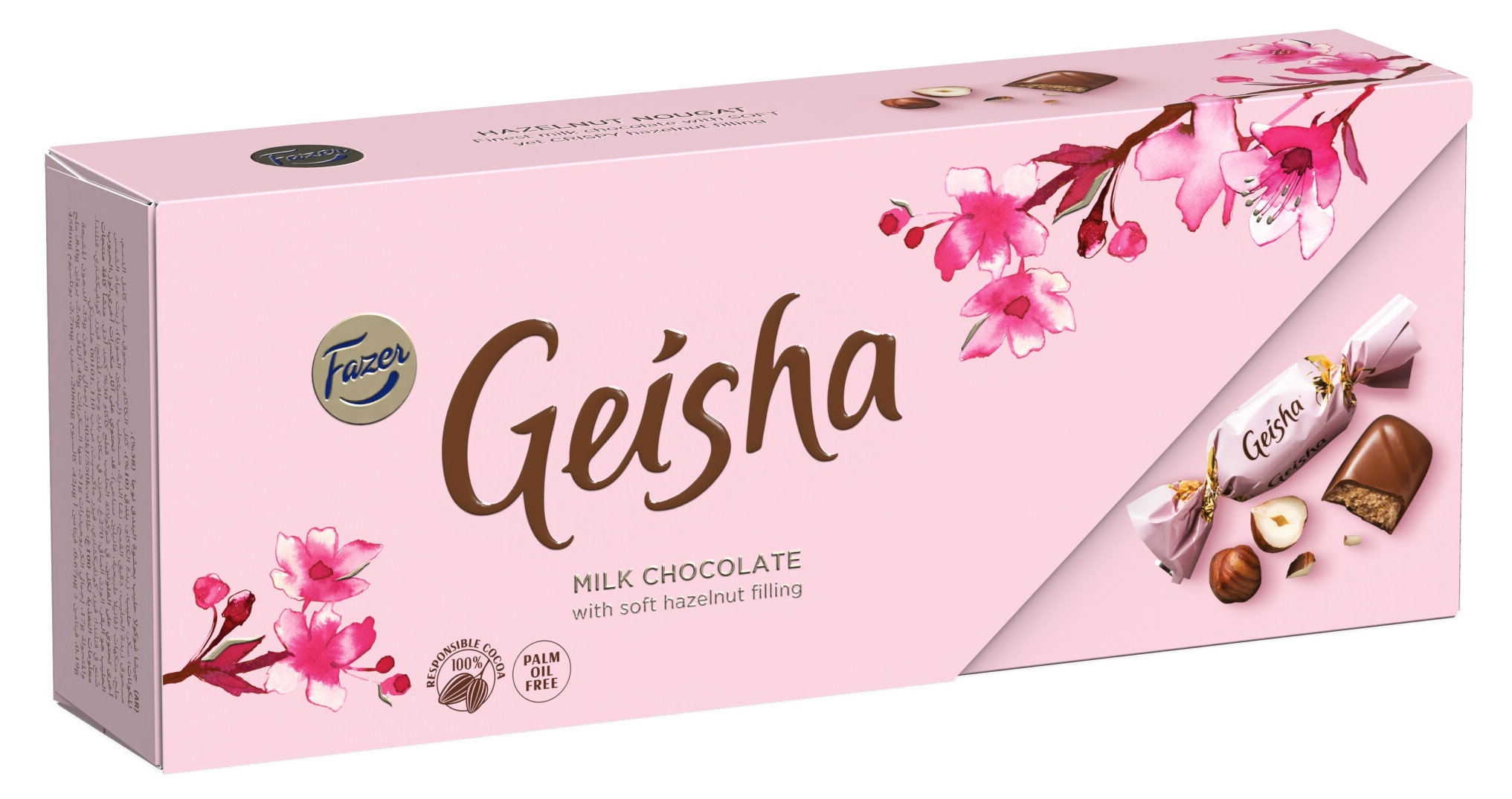 

Конфеты Fazer Geisha в молочном шоколаде с начинкой из фундучной нуги, 250 г