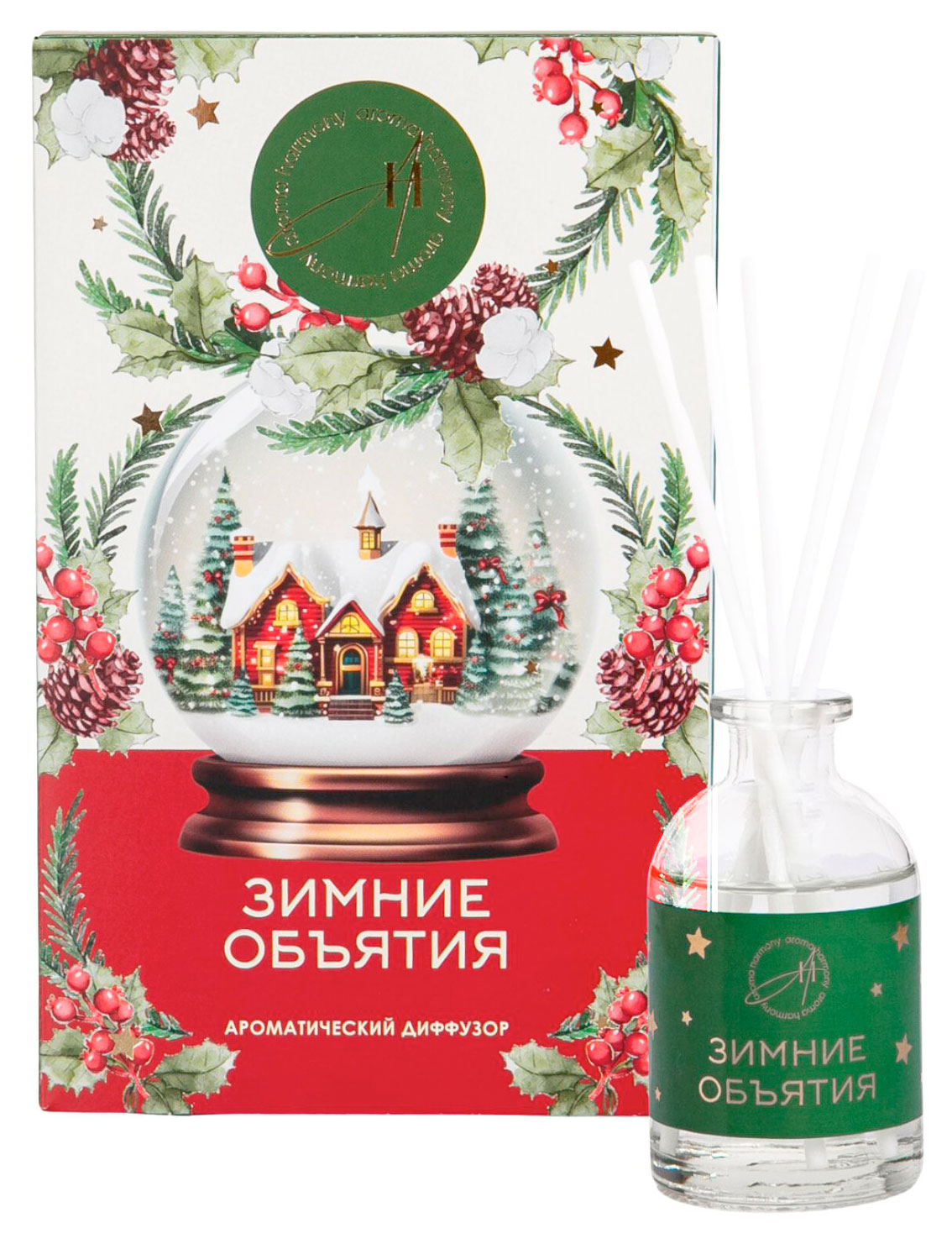 Изображение товара Диффузор-открытка Aroma Harmony Зимние объятия 50 мл