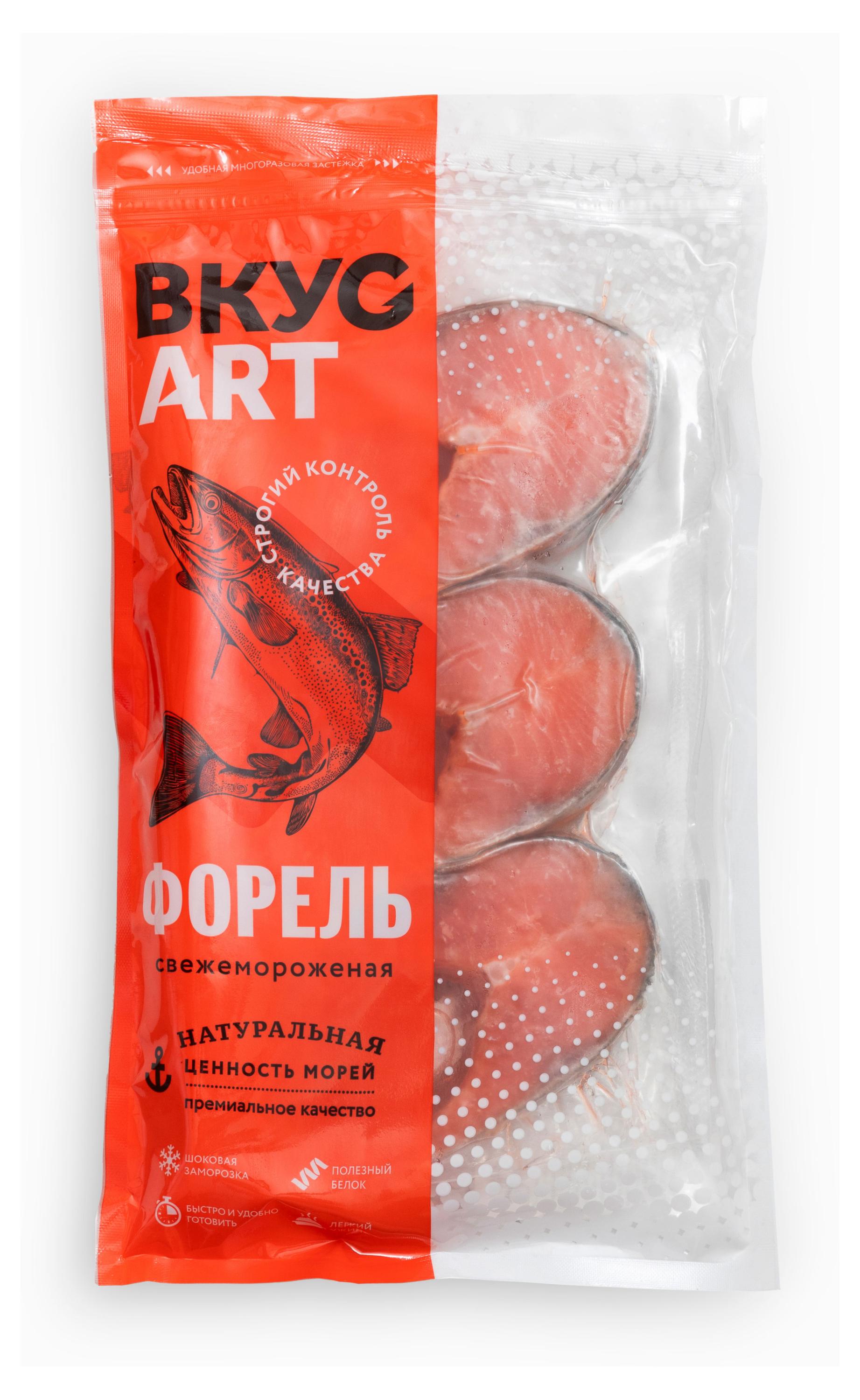 Изображение товара Форель замороженная «Вкус Арт» стейк, 500 г