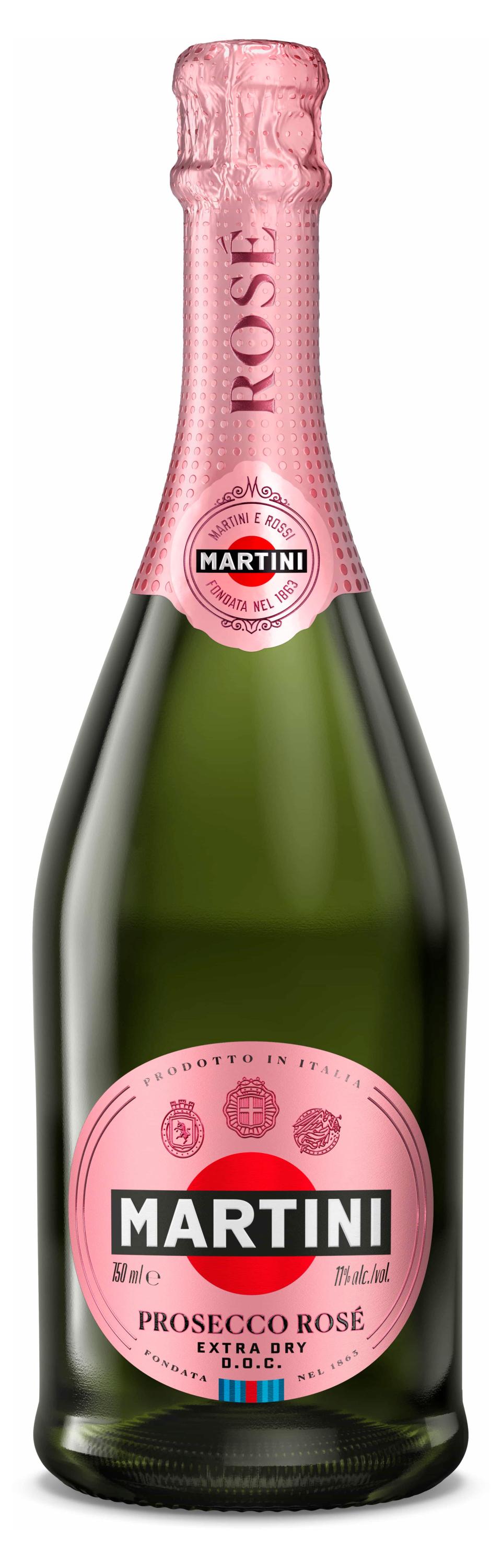 Изображение товара Итальянское розовое игристое вино Martini Rose Extra Dry Prosecco DOC 0,75 л