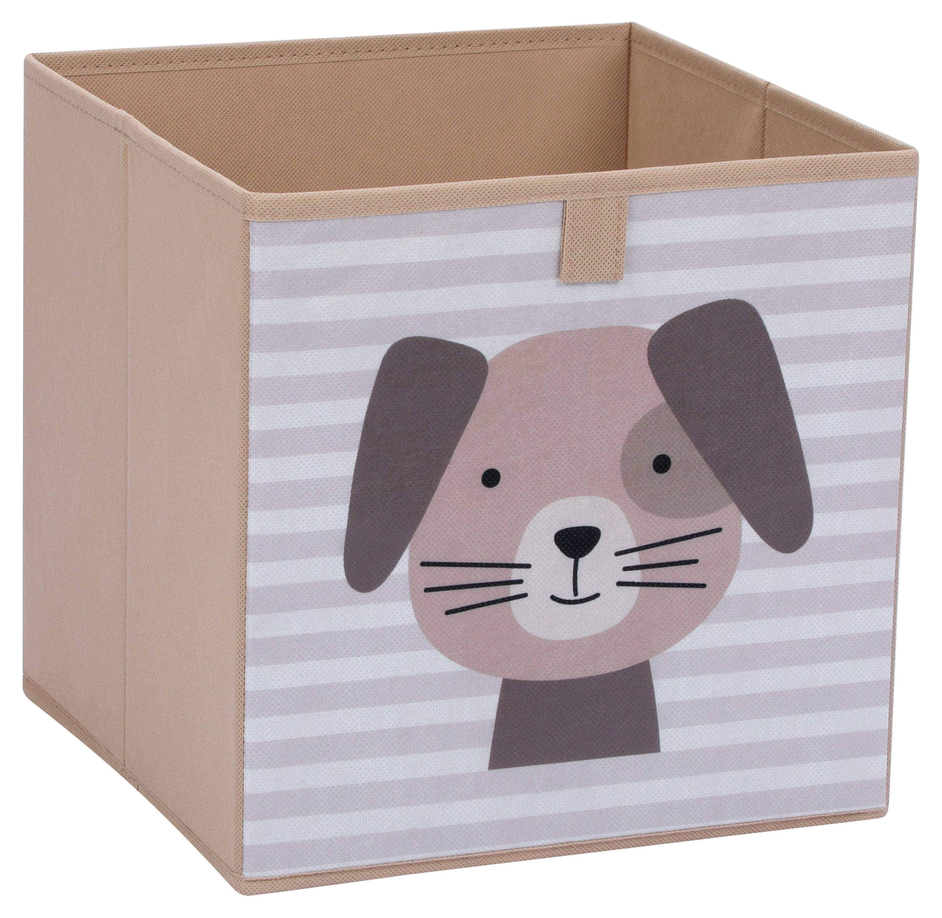 Изображение товара Коробка для хранения Actuel текстильная Собака, 27x27x27 см