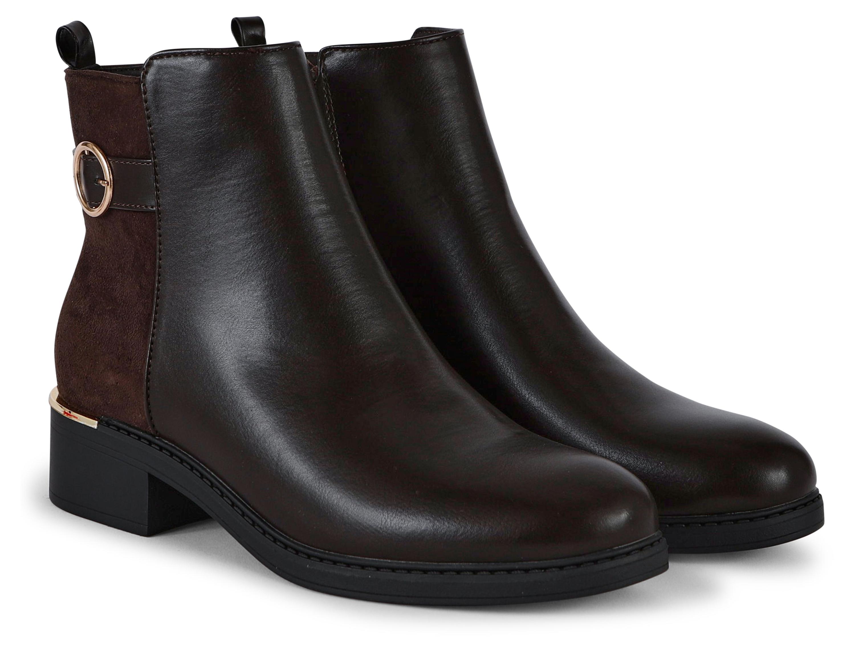 Изображение товара Женские коричневые ботинки InExtenso на демисезон и зиму модель SHO_WOM0033