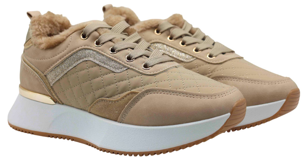 Изображение товара Женские утепленные кроссовки LAADE коричневые