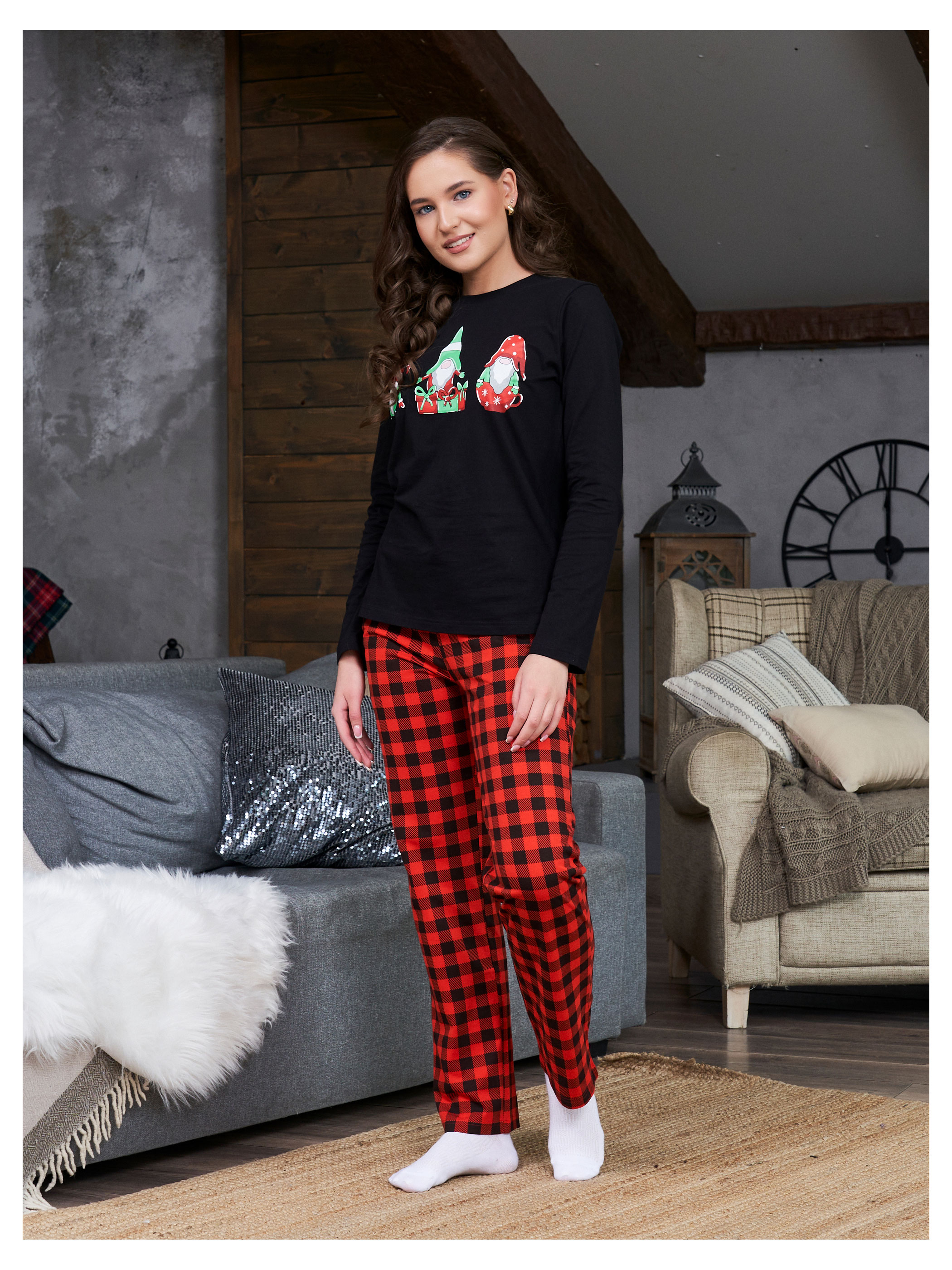 

Пижама женская InExtenso Гномы с длинным рукавом