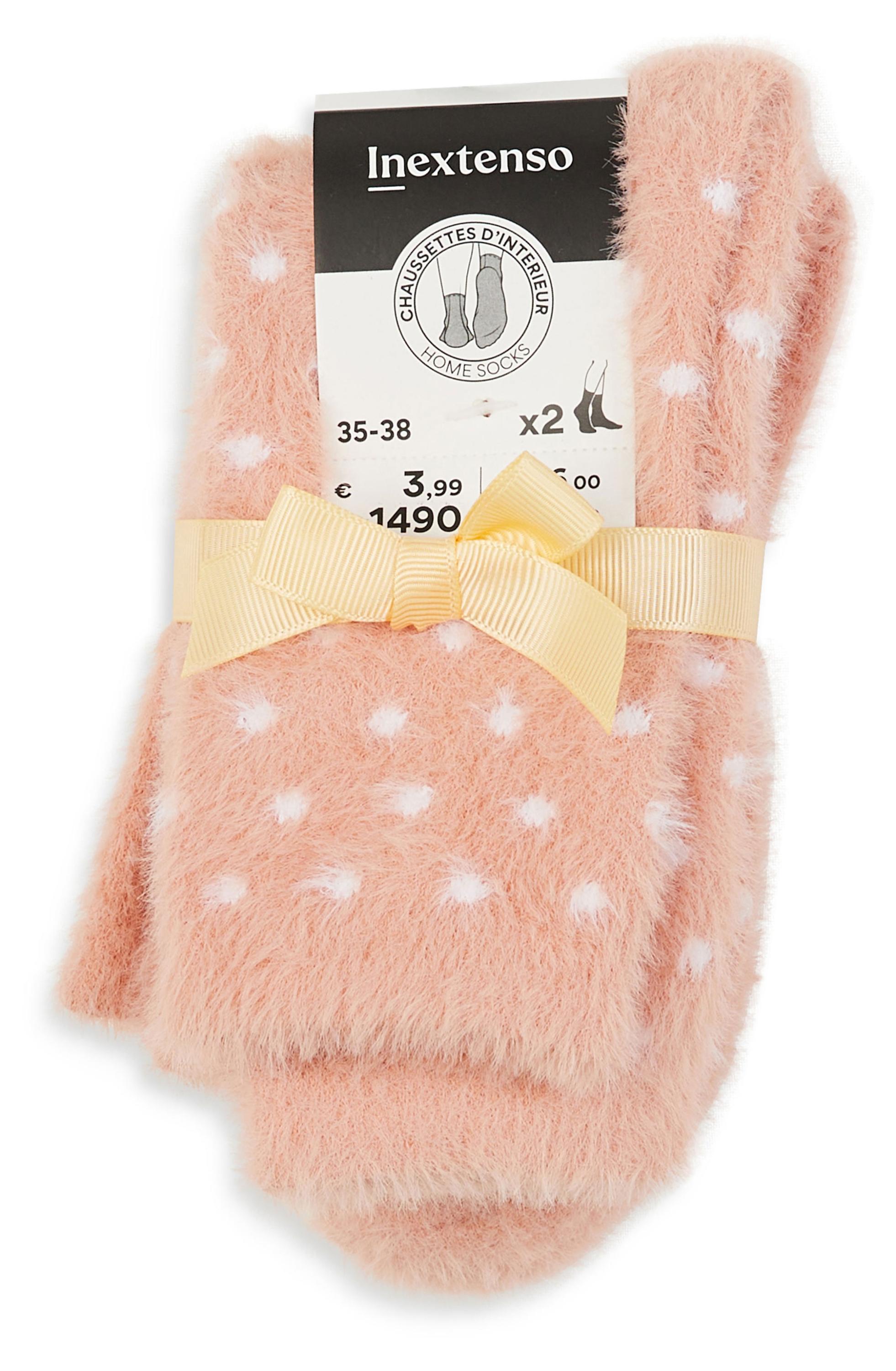 Изображение товара Носки женские InExtenso розовые классические в горошек