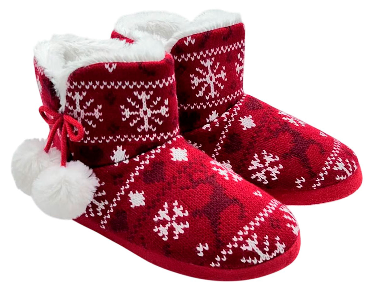 

Тапочки женские новогодние InExtenso красные