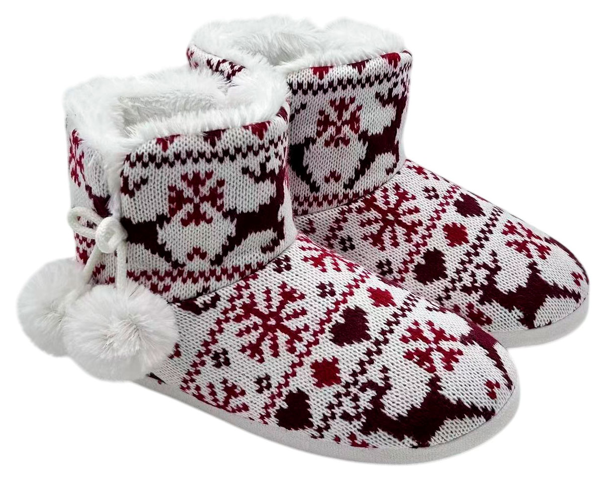 

Тапочки женские новогодние InExtenso белые