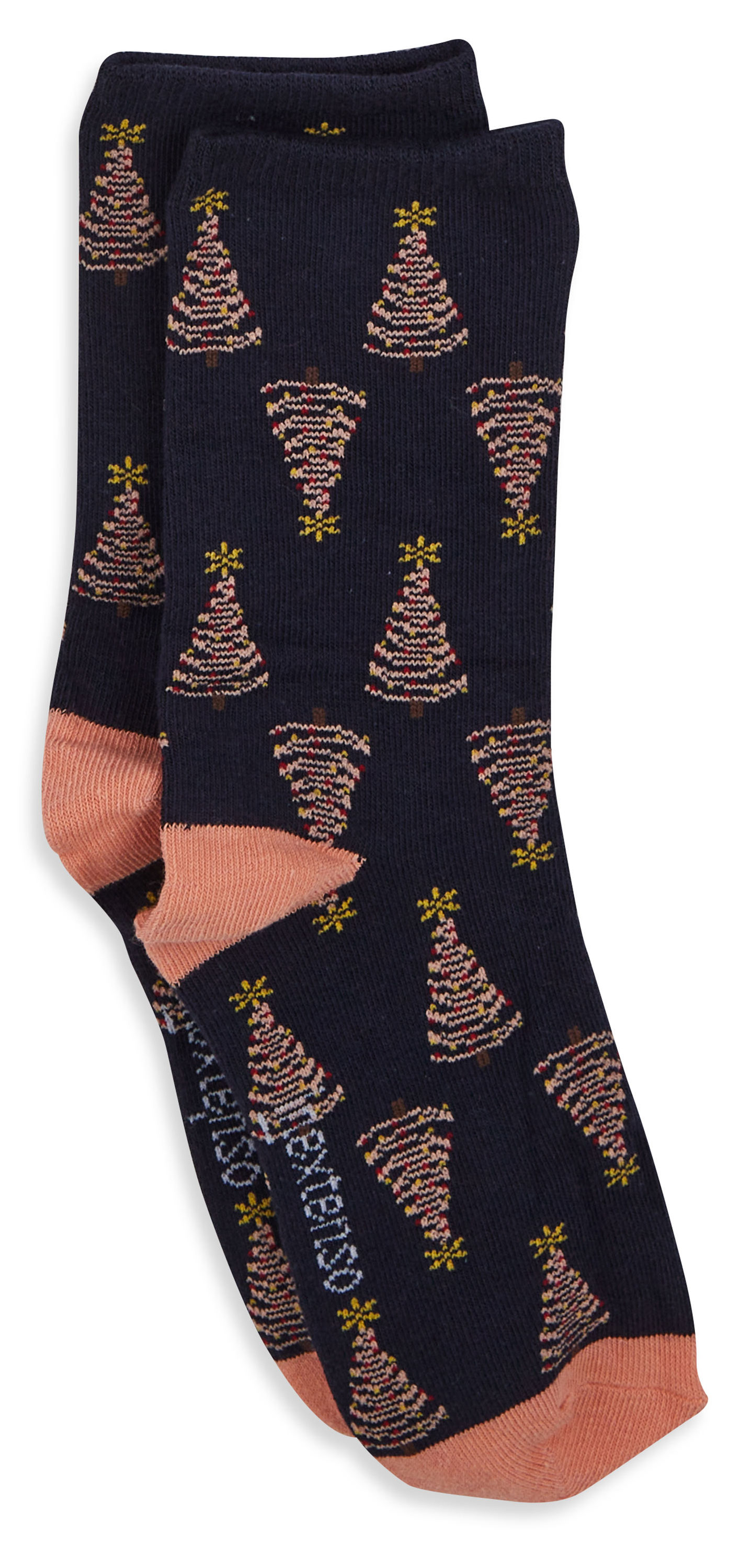 Изображение товара Женские носки InExtenso синие с узором елочки