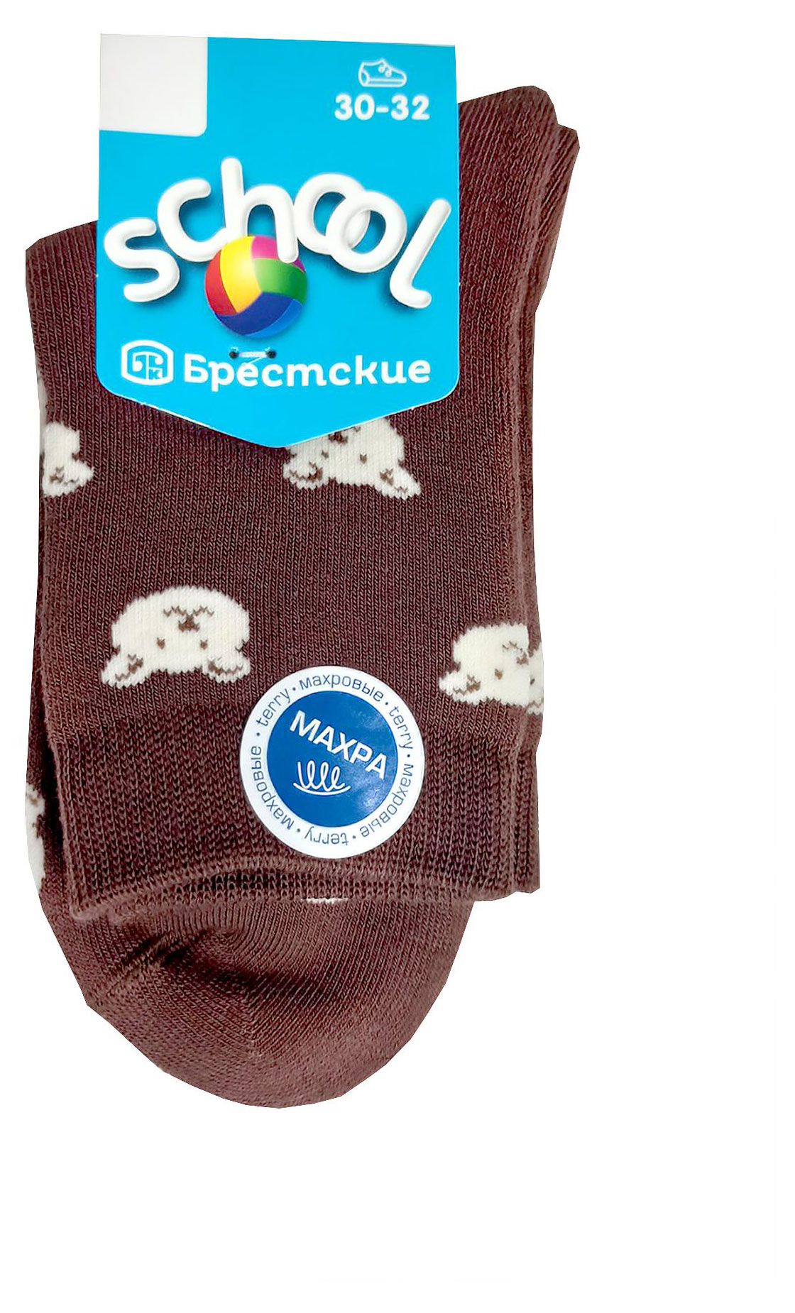 Изображение товара Носки детские «Брестские» зимние коричневые, р. 19-20