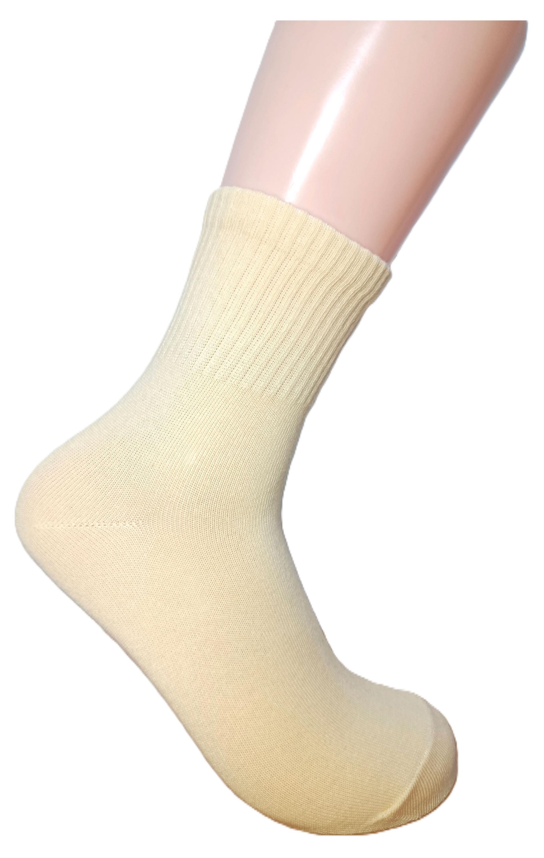 Изображение товара Женские высокие носки Лантана бежевые 23-25 размер комфорт и качество