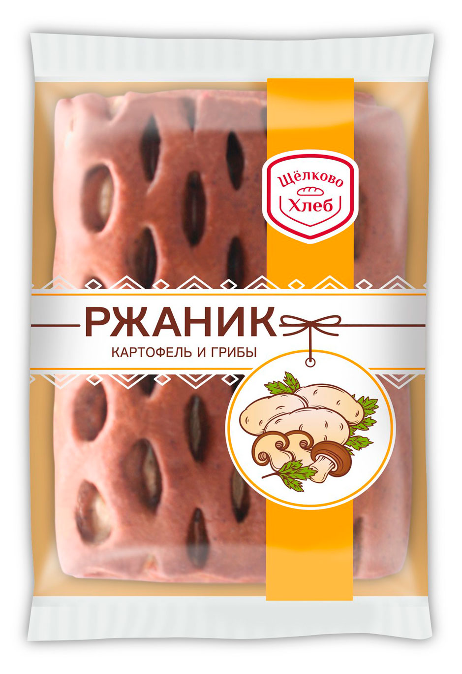 Изображение товара Ржаник «Щелковохлеб» с картофелем и грибами, 80 г