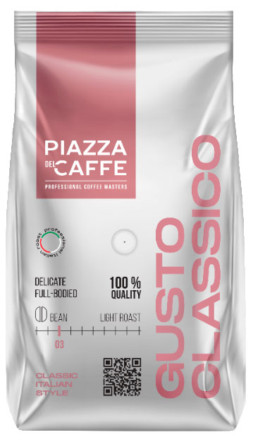 Изображение товара Кофе в зернах Plazza Del Caffe Gusto Classico, 900 г