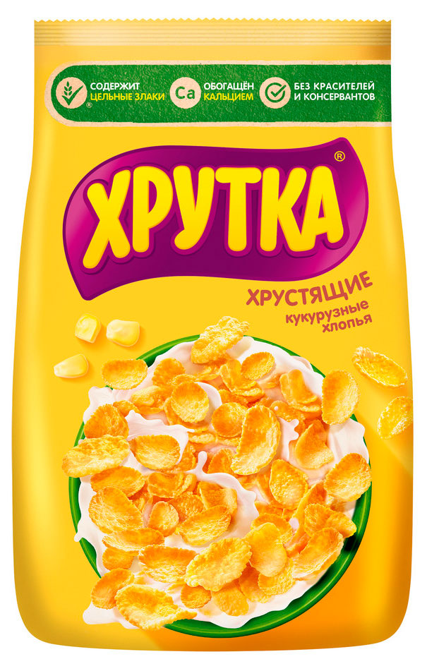 Изображение товара Готовый завтрак «ХРУТКА» хлопья кукурузные, 290 г