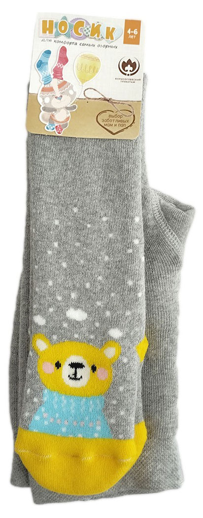 

Колготки детские Носик серые, размер 86-92