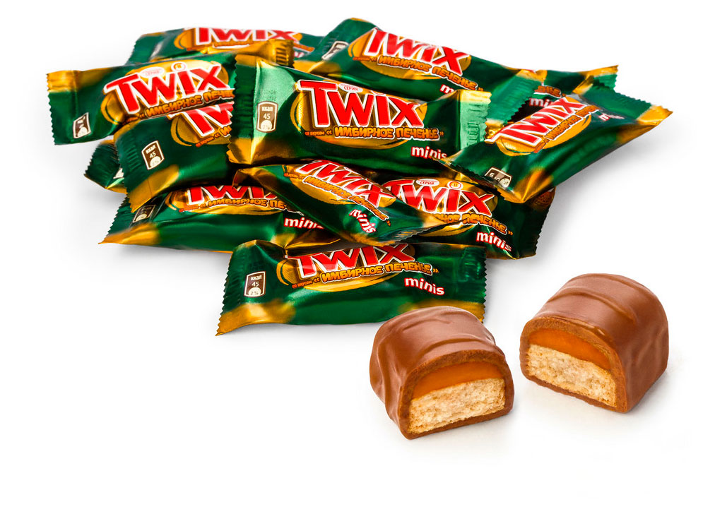 

Конфеты шоколадные Twix Minis Имбирное печенье, вес