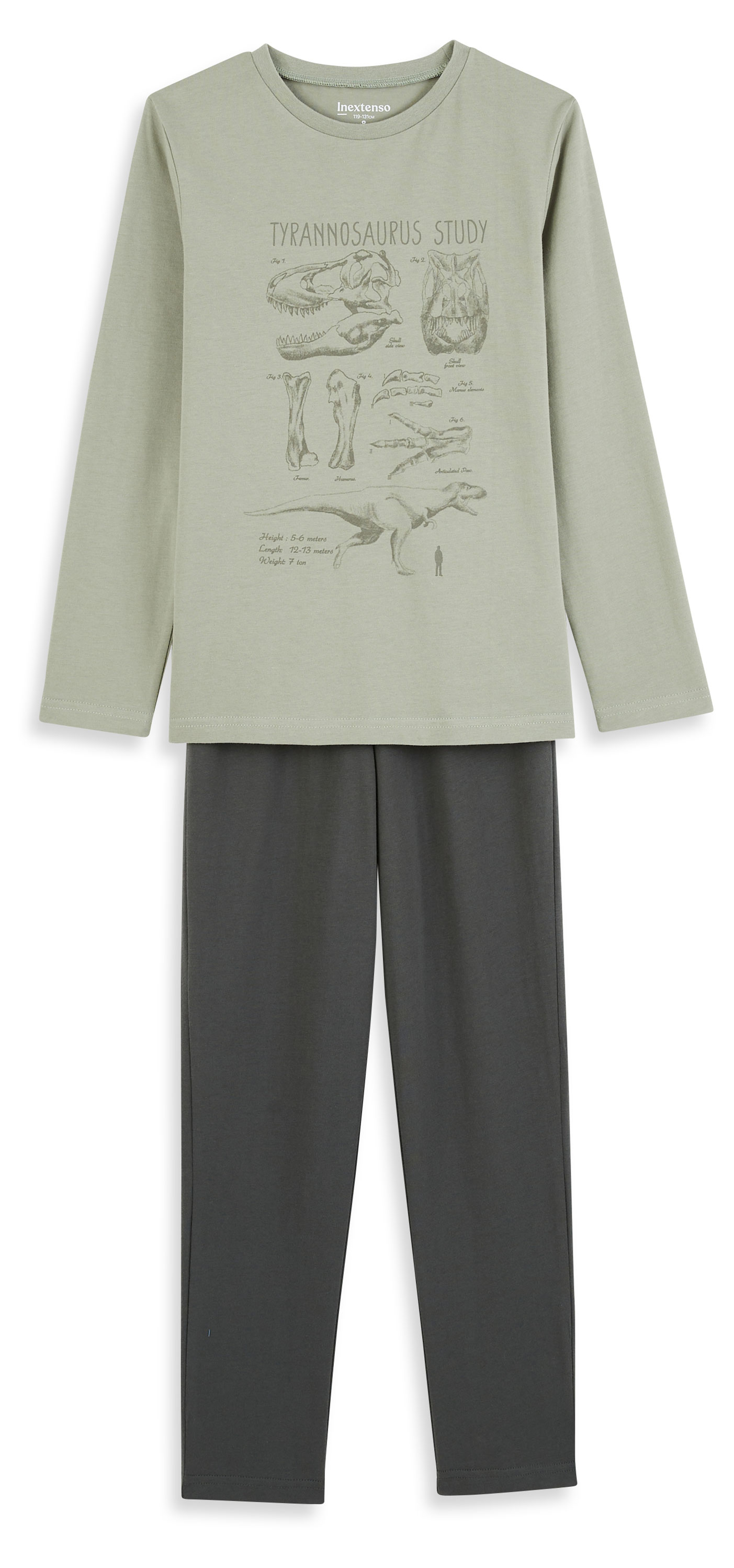 Изображение товара Пижама для мальчика InExtenso бледно-зеленая