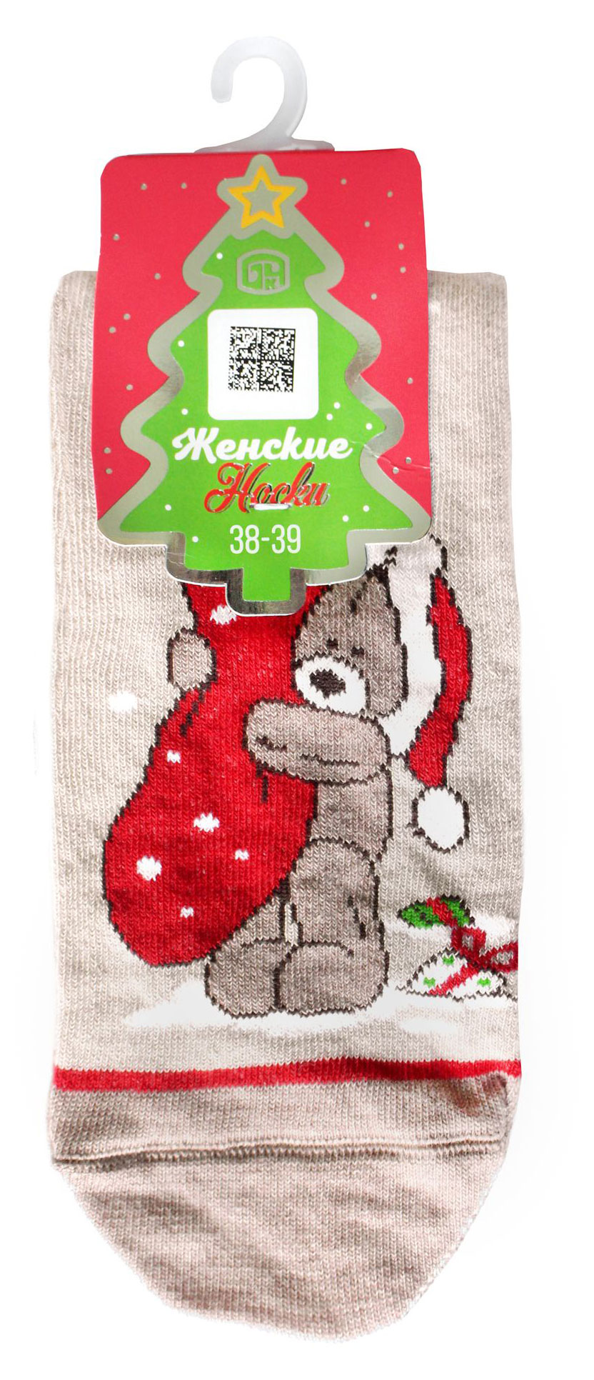 Изображение товара Носки женские "Брестские" Classic Новый год перламутр р. 25