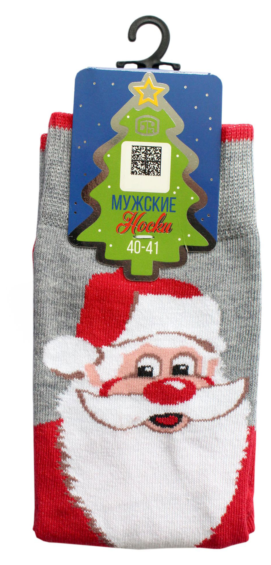 

Носки мужские новогодние Брестские Classic серый меланж, р. 25