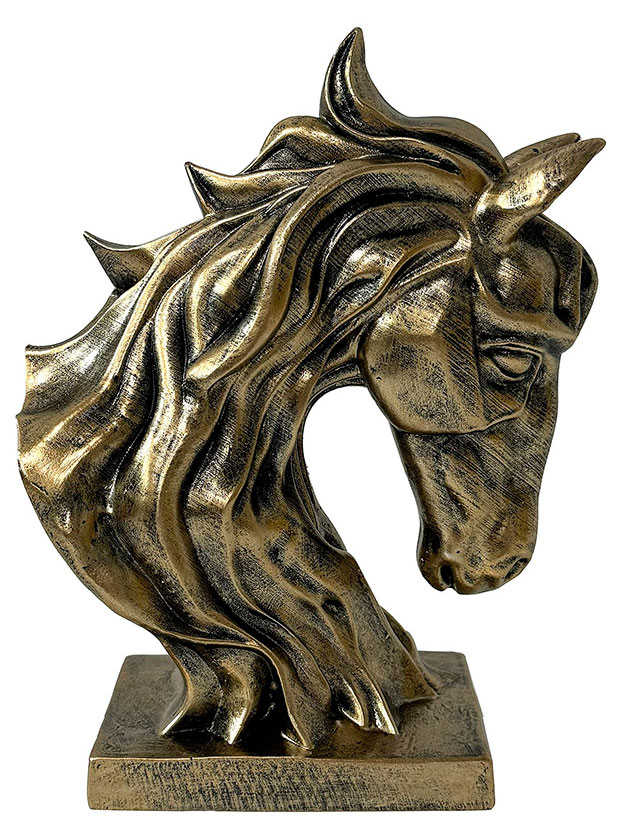 

Статуэтка декоративная Вещицы Дивный конь Полирезина бронзовый
