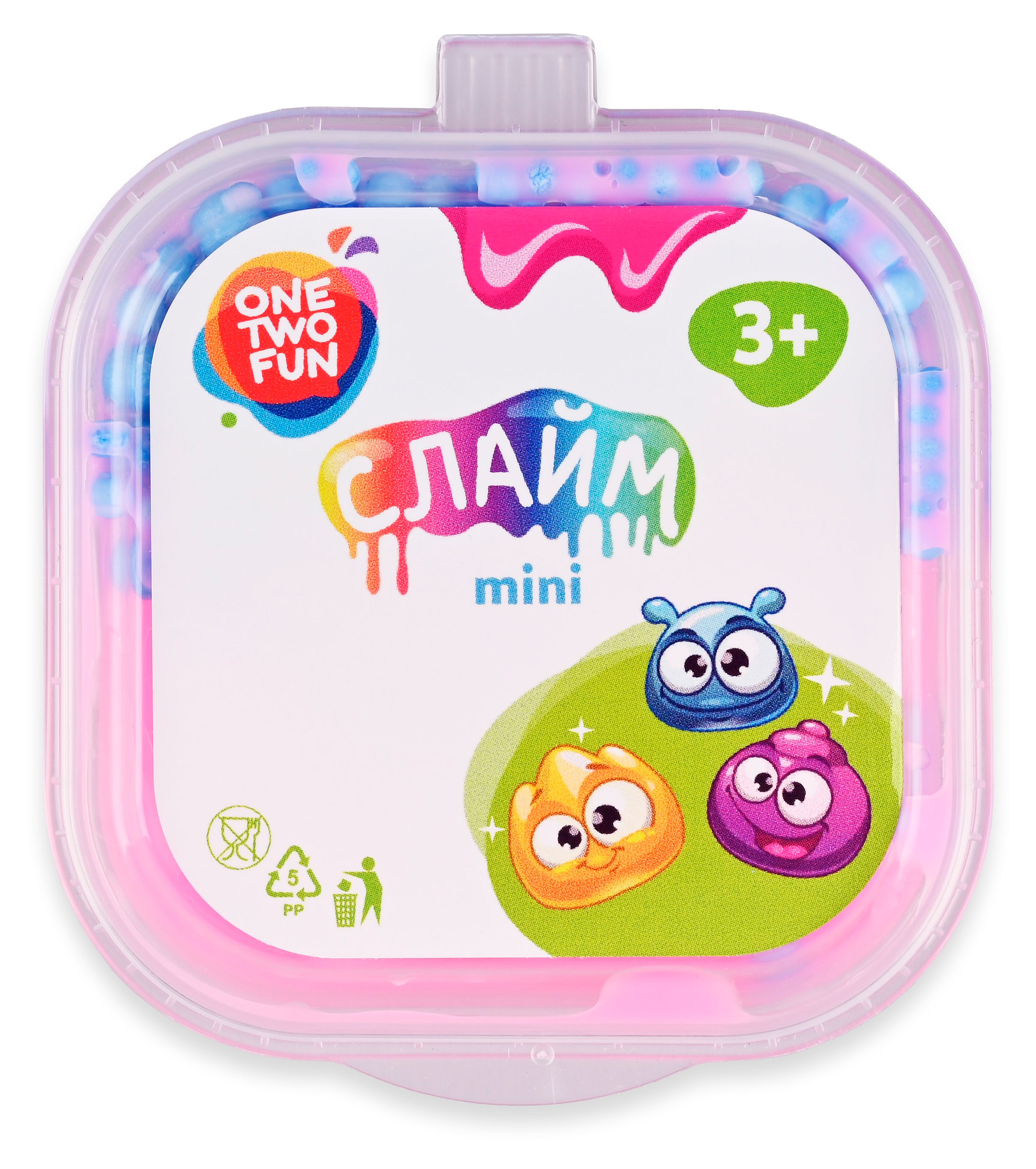 

Слайм ONE TWO FUN, 60 г в ассортименте