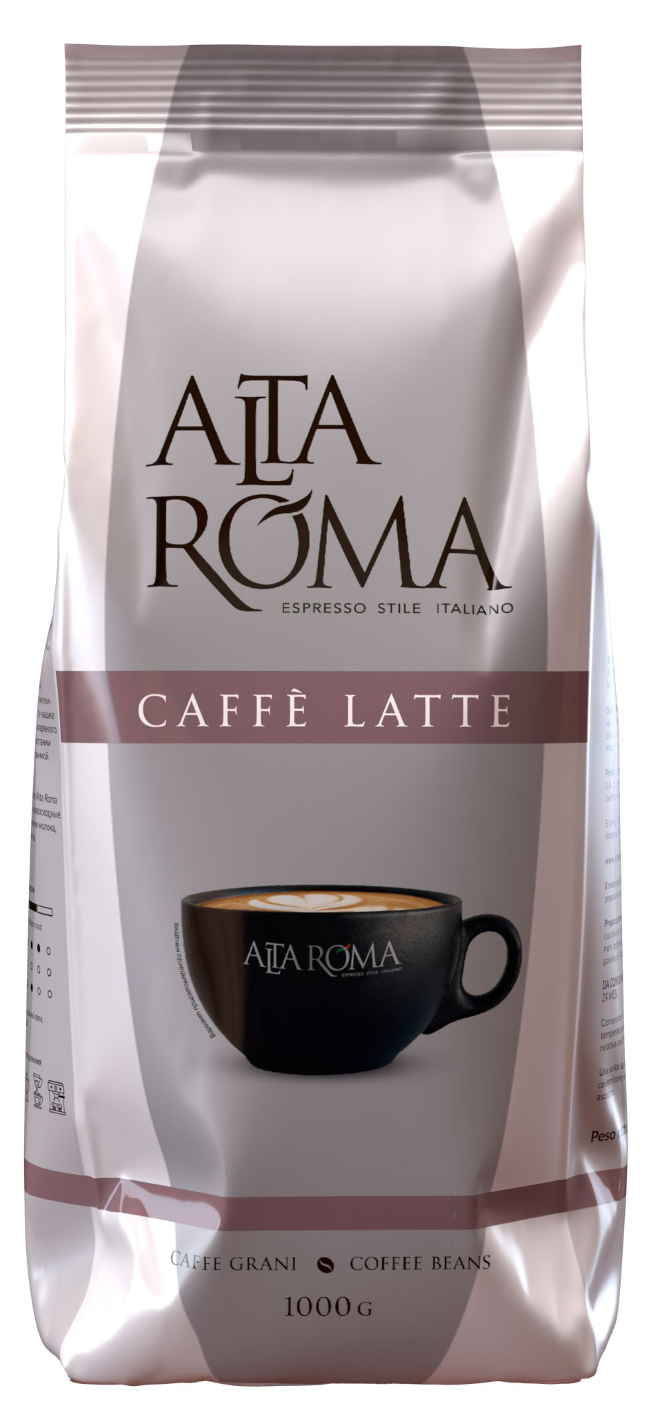 

Кофе зерновой Alta Roma Caffe Latte, 1 кг