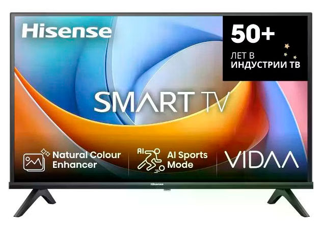Изображение товара Телевизор Hisense 32A4Q 32 дюйма HD Smart TV Vidaa с HDR Wi-Fi и HDMI