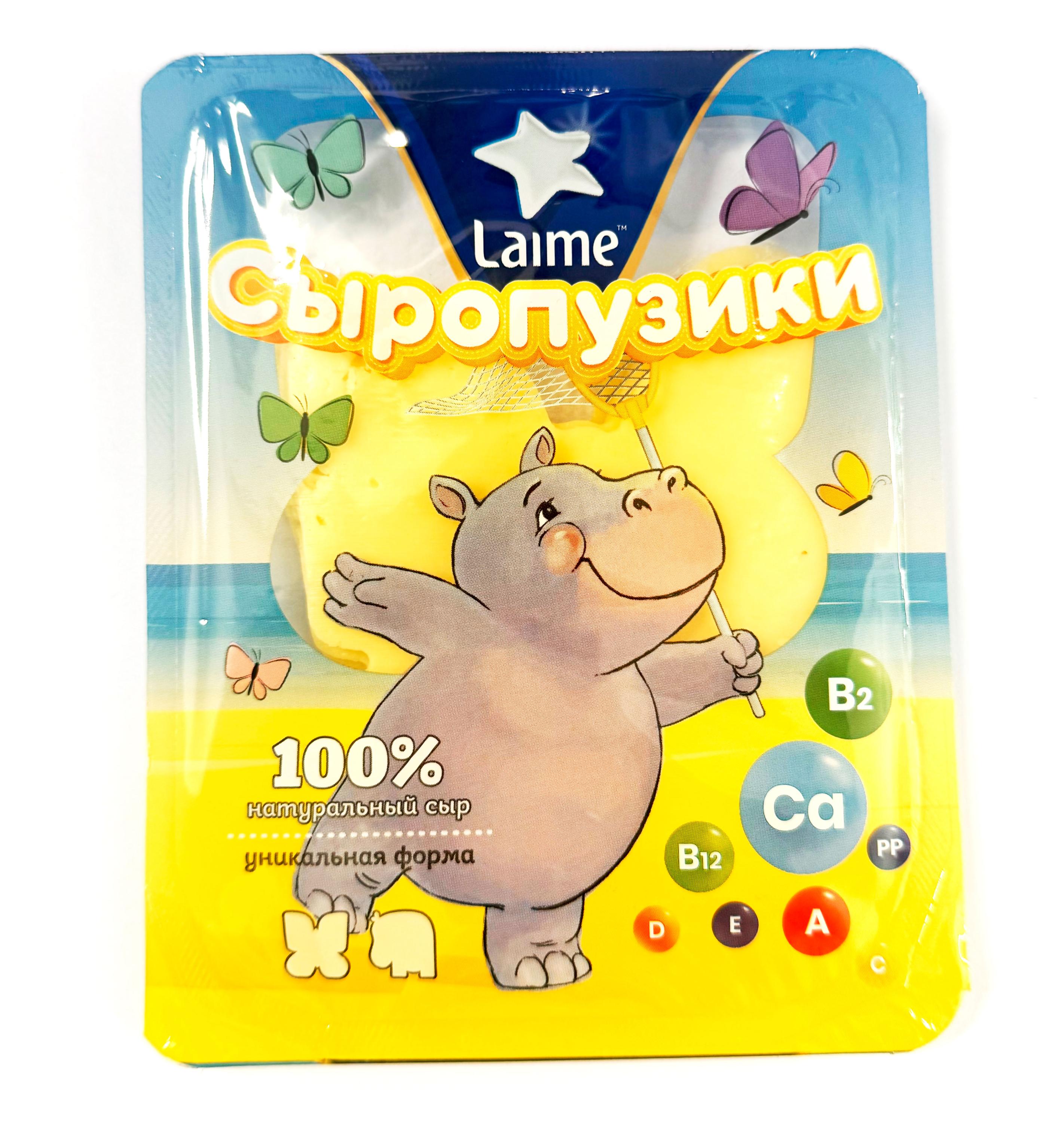 Изображение товара Сыр Гауда полутвердый Laime Сыропузики фигурная нарезка 60 г Россия
