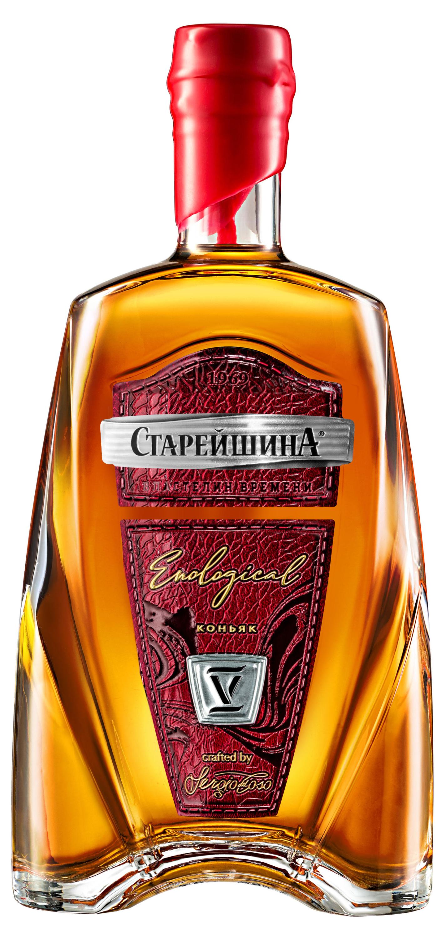 Изображение товара Российский пятилетний коньяк «Старейшина» 1 литр, выдержка 5 лет