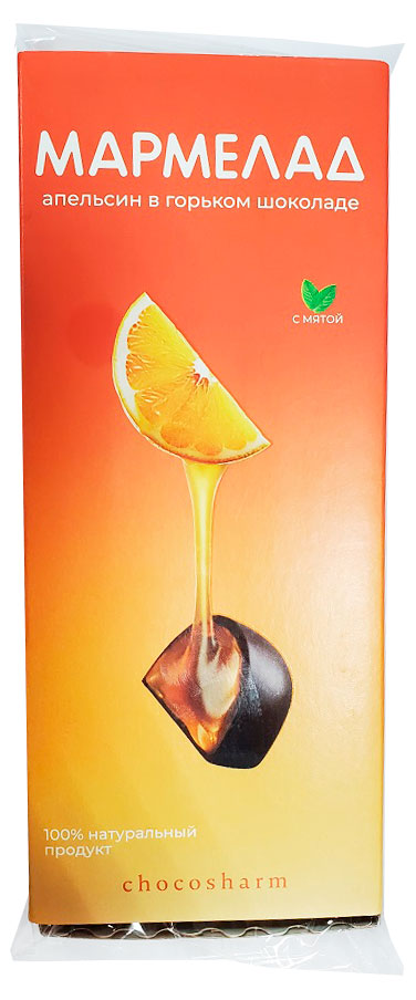 

Мармелад Лукоморье апельсин-мята в горьком шоколаде, 150 г