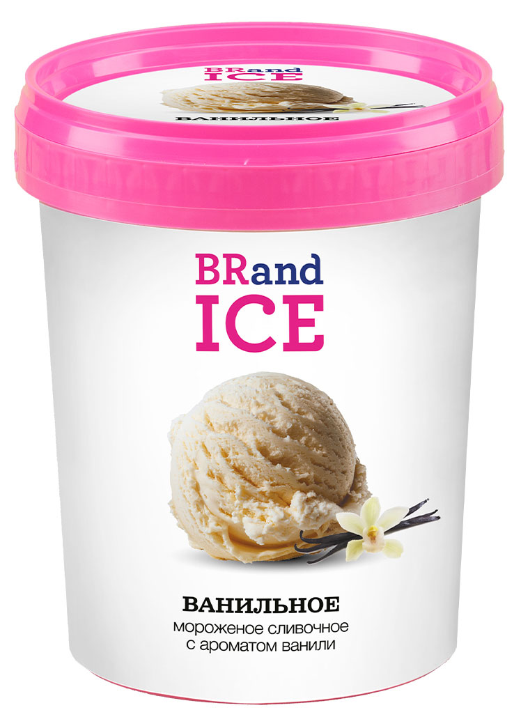 Изображение товара Мороженое сливочное BRandICE Ванильное БЗМЖ 1 л семейное