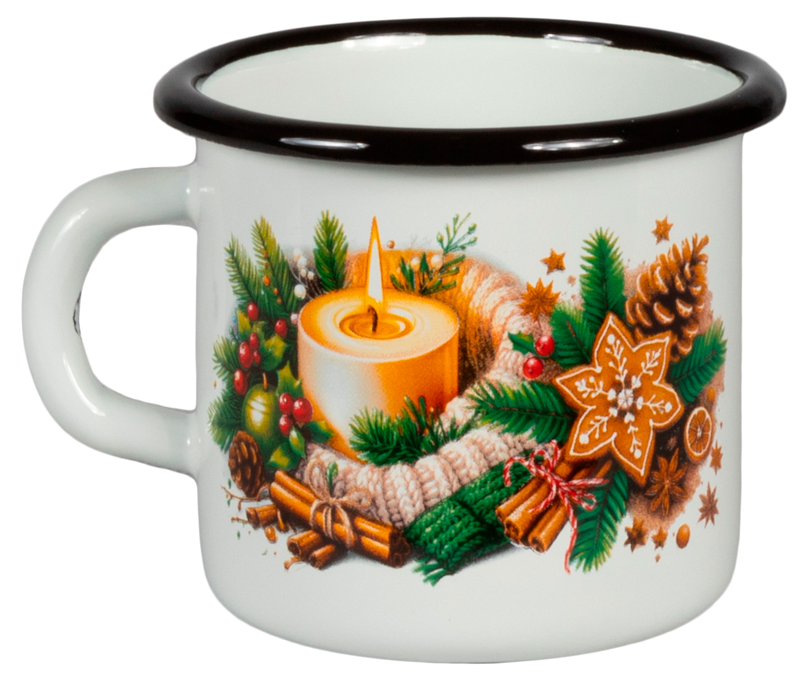 

Кружка Стальэмаль Вокруг света Сочельник эмалированная, 400 мл