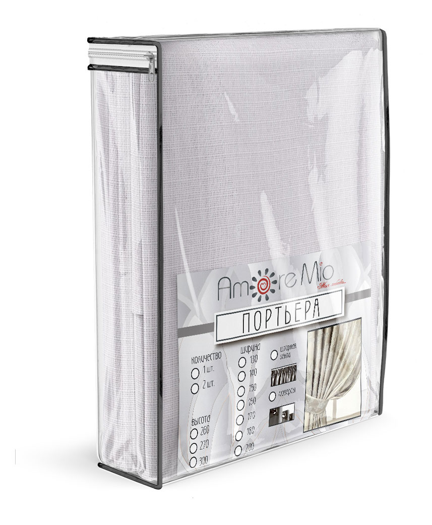 

Портьера Amore Mio ЭКО лён шампань, 160х260 см