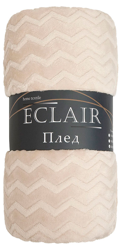 

Плед ECLAIR Зигзаг бежевый, 200х220 см