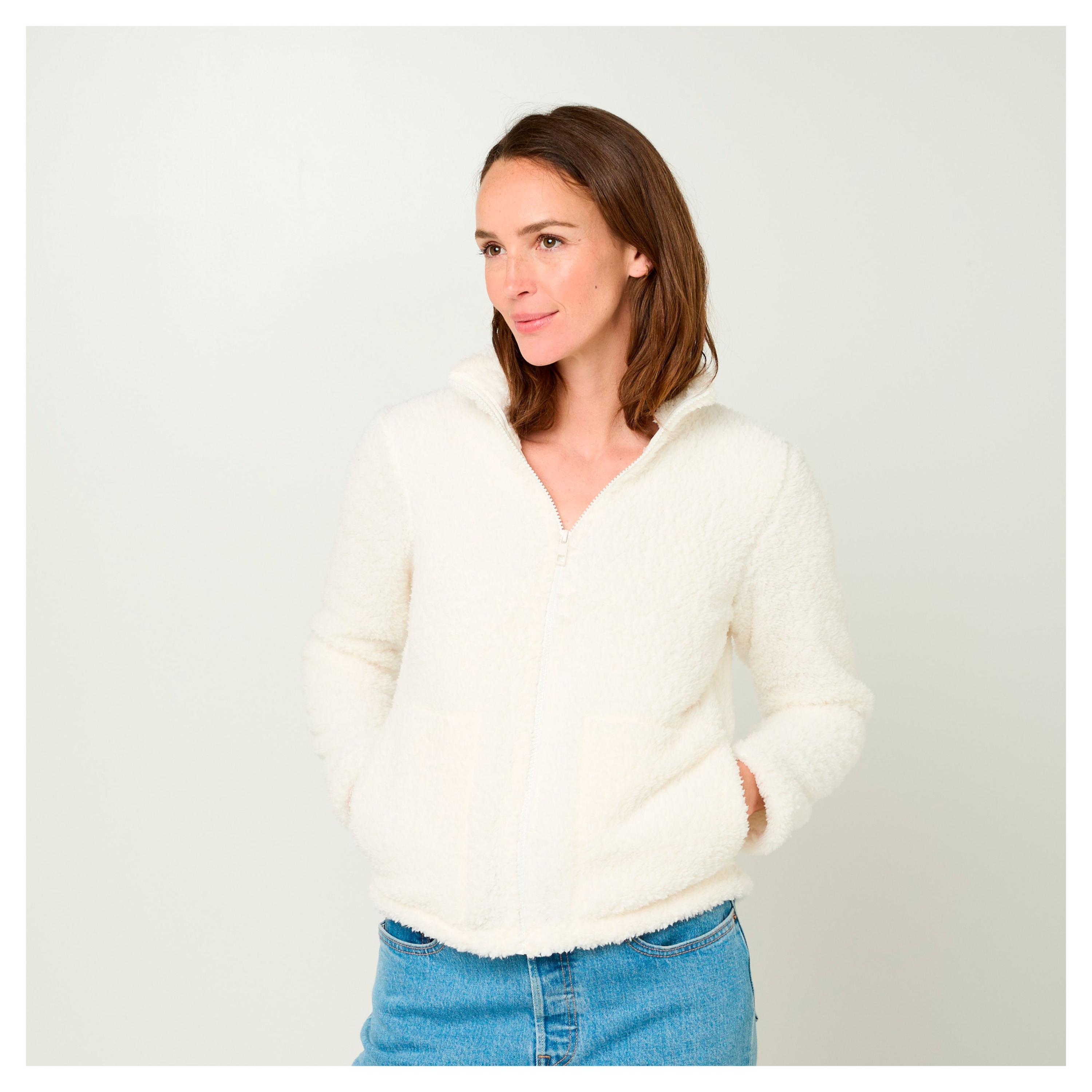 

Толстовка флисовая женская InExtenso белая