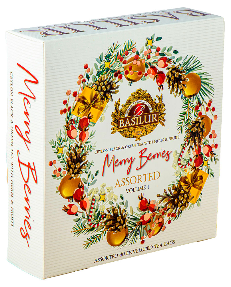 

Набор чая Basilur Merry Berries Assorted Volime I, 40 пакетиков