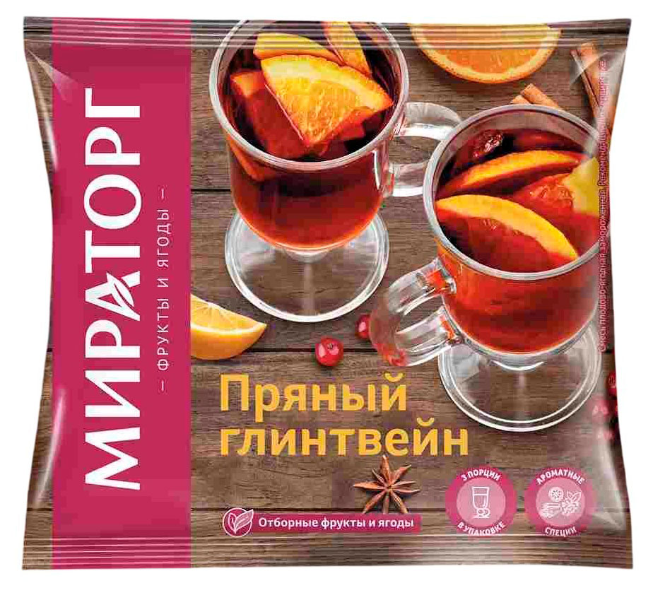 Изображение товара Фруктово-ягодная смесь Мираторг для глинтвейна 300 г замороженная